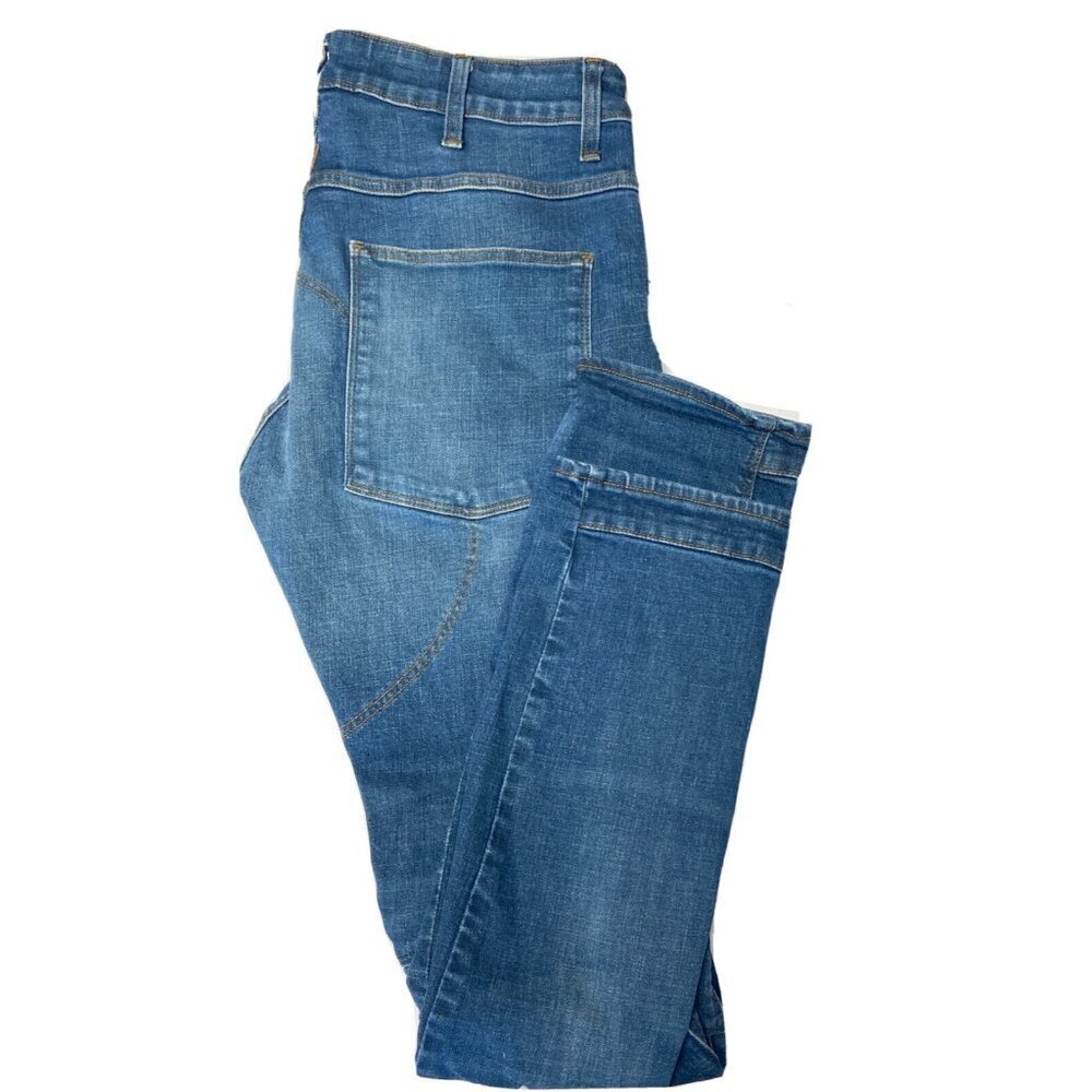 G Star Raw 5620 3D Slim Jeans Mens 32X34  Blue‎ Double Knee Un Denim